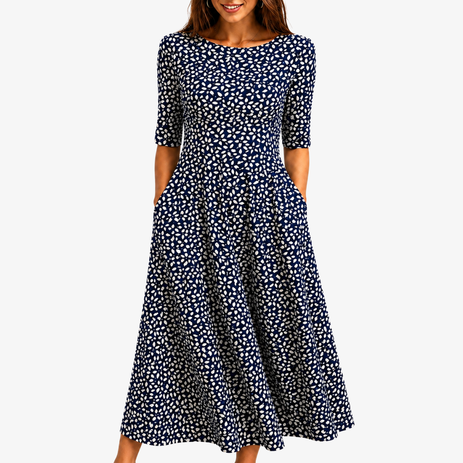 MARIANA | MIDNIGHT BLOOM POCKET MAXI DRESS