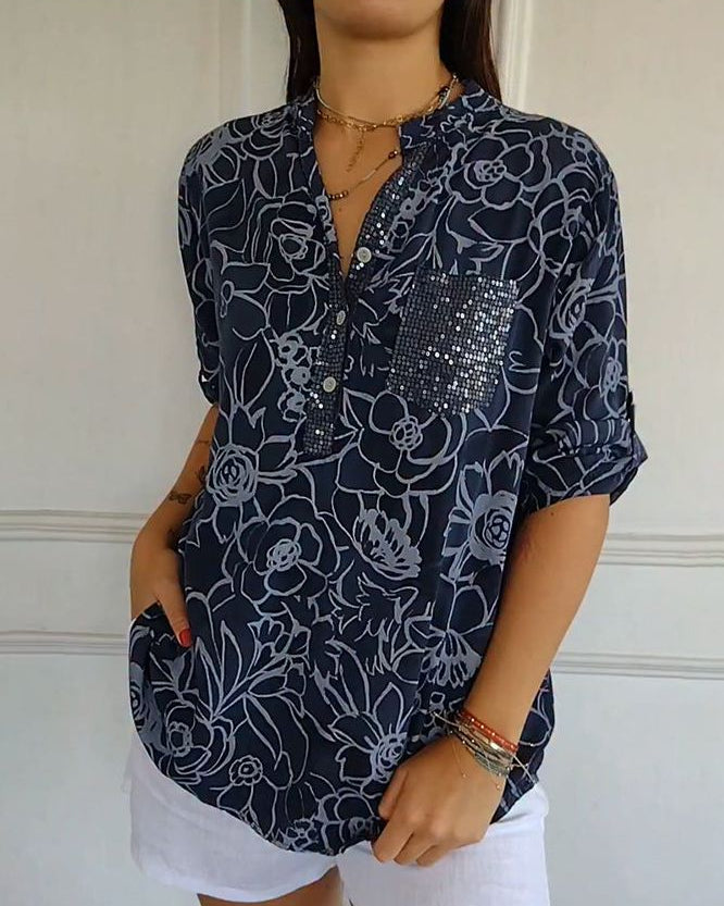 MIRELLA | ELEGANT BLOUSE WITH POCKET