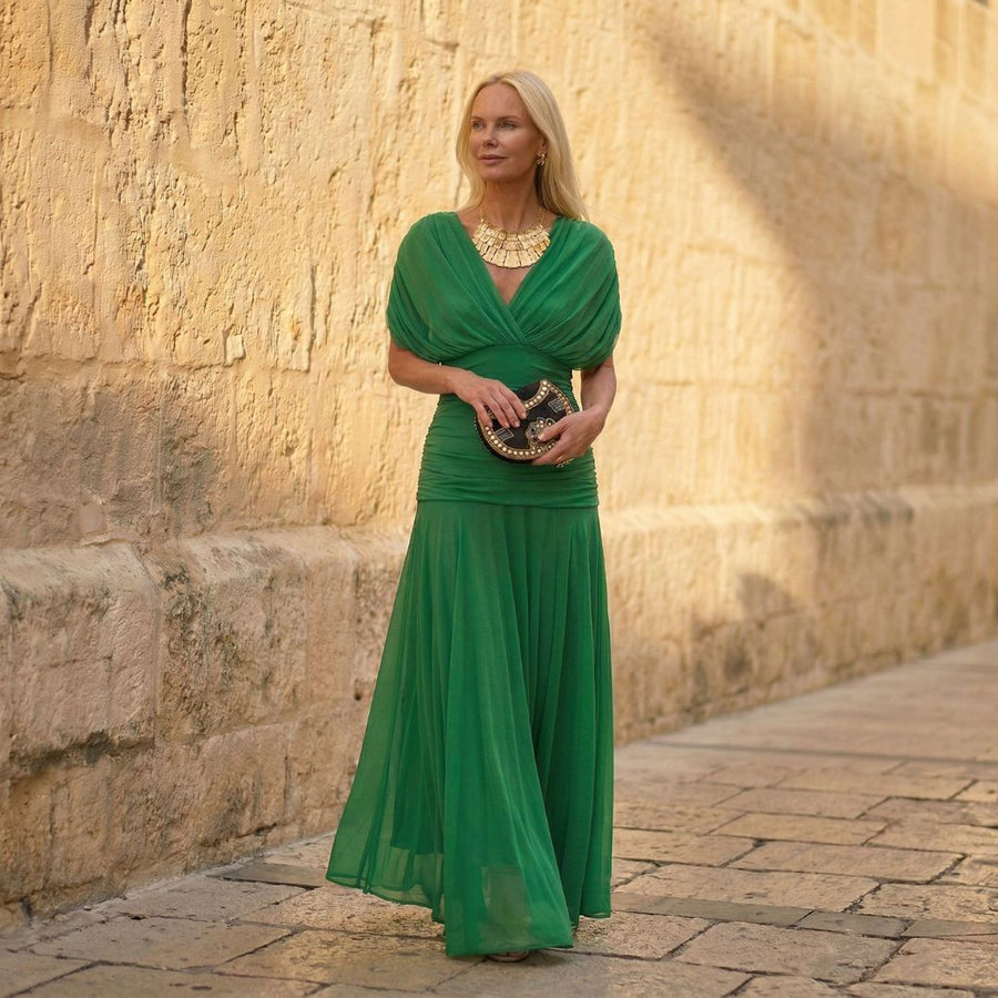 SIENNA | ELEGANT GREEN DRESS