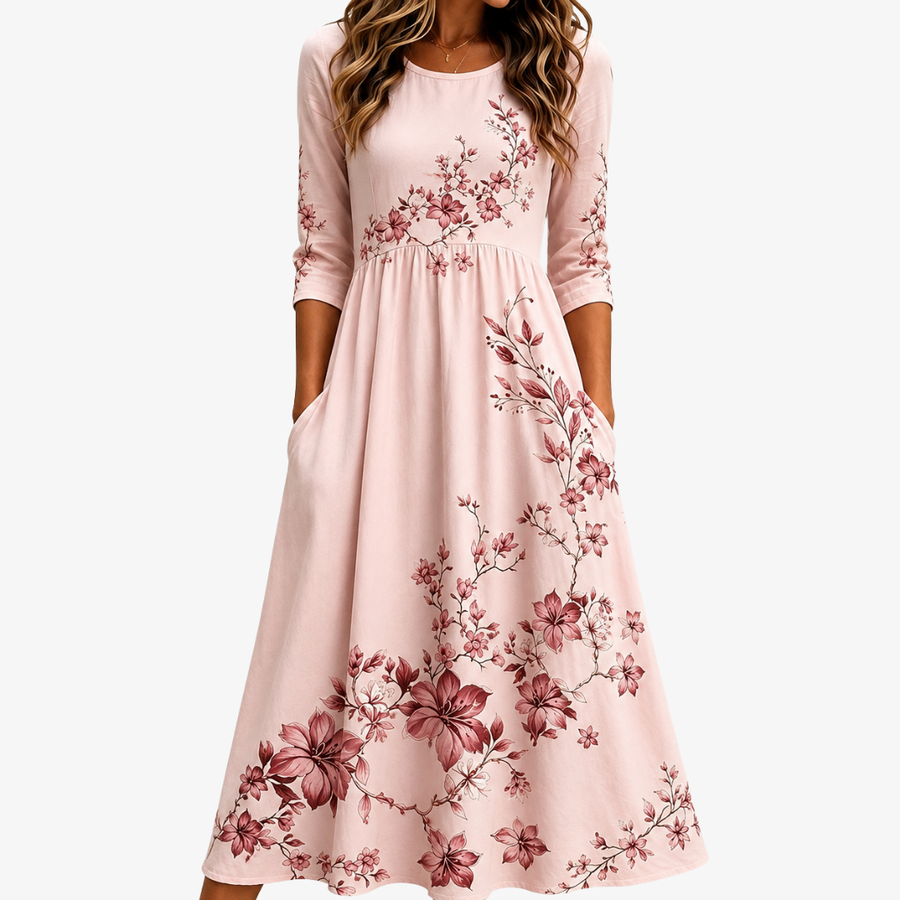 CAMILLA | ROSE GARDEN CHARM POCKET MIDI DRESS
