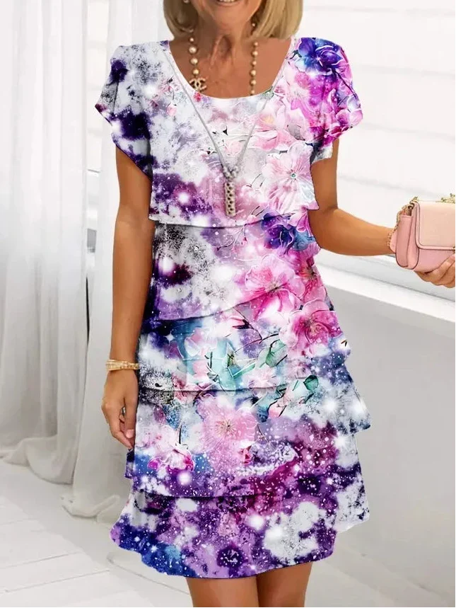 VANESSA | ELEGANT COMFORT RUFFLE DRESS